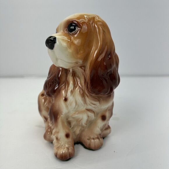 Vintage Relpo 1893 Japan MCM Ceramic Cocker Spaniel Dog Planter Sponge Holder 5" - Picture 2 of 16